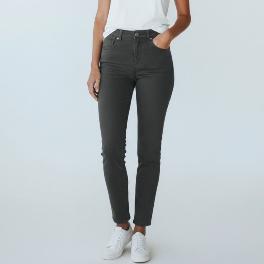 American Eagle Hi-Rise Jegging Jeans Charcoal/Black Size 12 X-Long Slim Fit